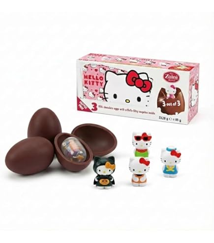 Amazon | チョコエッグ 3個入り (キティ) | Zaini | チョコレート 通販